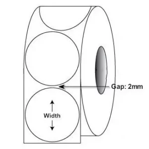 How to Measure Round Label Roll Size